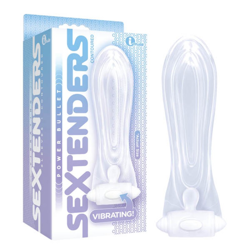 The 9's Vibrating Sextenders, Contoured - Clear